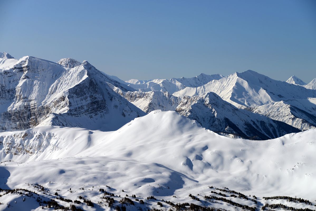 09I Simpson Ridge, Indian Peak, Quartz Hill, Octopus Mountain From Lookout Mountain At Banff Sunshine Ski Area